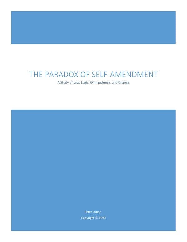 The Paradox of Self-Amendment - Page 3